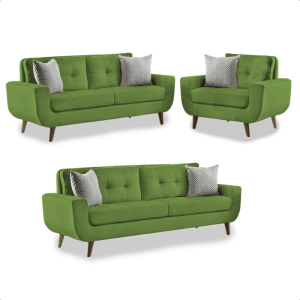 Juego de sala Saifer 3-2-1 / color verde