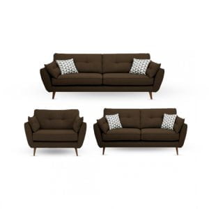 Juego de sala Magno 3-2-1 / color chocolate