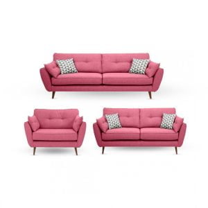 Juego de sala Magno 3-2-1 / color rosado