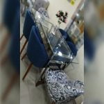 Juego De Comedor 6 Sillas Acero – Azul