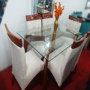 Juego De Comedor 6 Sillas – Beige