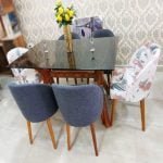 Juego De Comedor 6 Sillas Vintage – Plomo