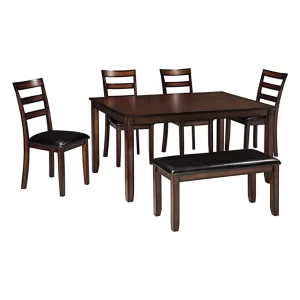 Juego de Comedor Tiffany con 4 Sillas y banqueta