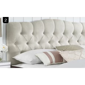 Cabecera de Cama Capitone Corona King
