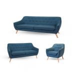 Juego de sala Francés 2-2-1