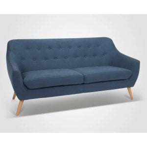 Sofá Vintage Azul 2 Cuerpos